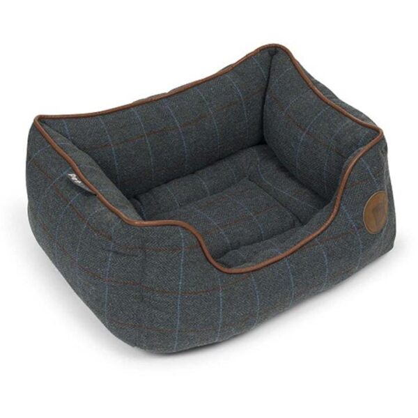 Petface Twilight Tweed Square Bed - Size S