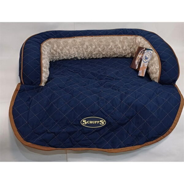 Scruffs Dog Bed Blue - Sofa Saver - Size L