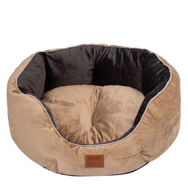 Waggy Tails Waggy Corduroy Round Dog Bed - One Size